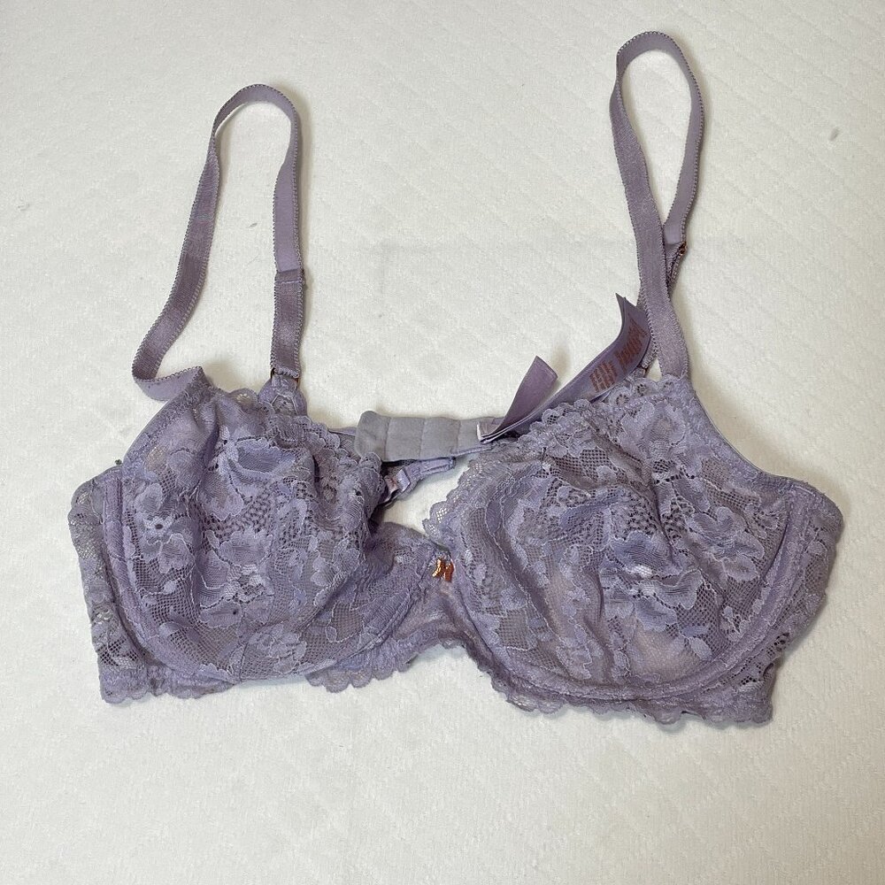 Savage x Fenty‎ Light Purple Lace Underwire Bra Size 34C